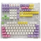 104+31 Ice Cream PBT Dye-subbed XDA Keycap Set for Mechanical Keyboard English / Thai / Japanese / Russian / Arabic / French / German / Spanish